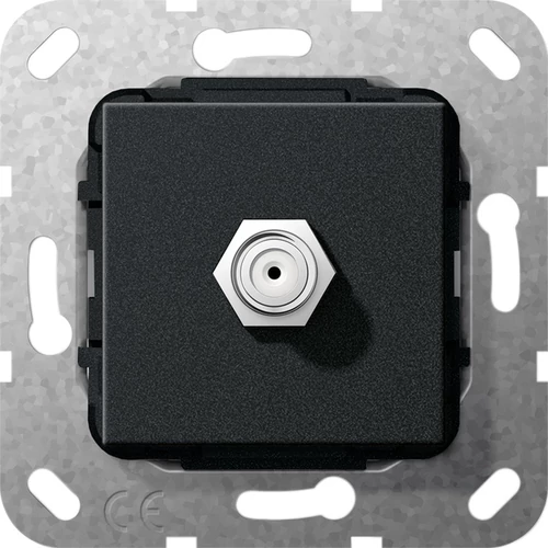 Gira 565010 SAT F aljzat dugaszford. betét matt fekete Gira 565010 SAT F aljzat dugaszford. betét matt fekete