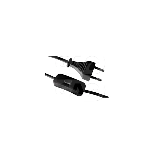GAO 6782H Szerelt vezeték euro dugóval, kapcsolóval 1,5m 230V fekete GAO 6782H Szerelt vezeték euro dugóval, kapcsolóval 1,5m 230V fekete