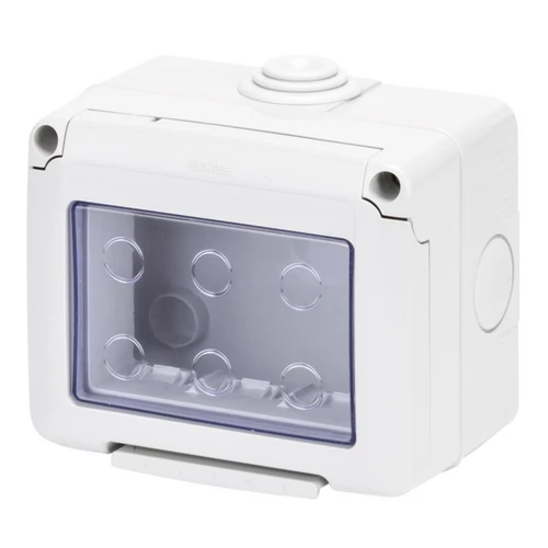 GEWISS GW27043 Szerelvénydoboz system falonkívüli csapfedeles 3 MODUL, IP55 99x82x65mm GEWISS GW27043 Szerelvénydoboz system falonkívüli csapfedeles 3 MODUL, IP55 99x82x65mm