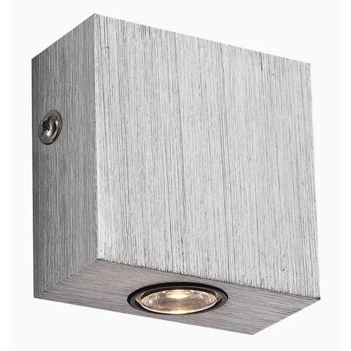 GLOBO 7600 Falikar szálcsiszolt alumínium 1xLED 1W