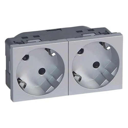 LEGRAND 079282 Mosaic 2x2P+F dugalj alumínium