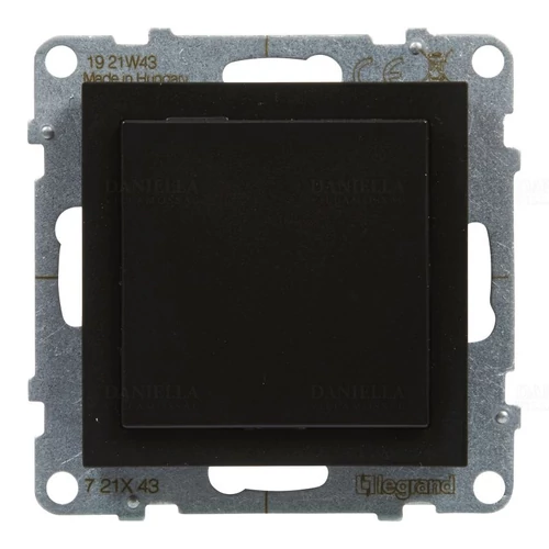 LEGRAND 721443 Suno vakfedél Program Mosaic adapterrel, fekete