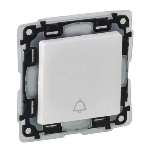 LEGRAND 752175 Valena Life nyomó N106 betét központi fedéllel 1- billentyűs 1z-1ny fehér IP44 rugós