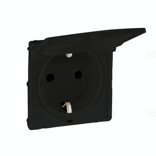 LEGRAND 756842 Valena Life dugalj burkolat csapfedeles fekete