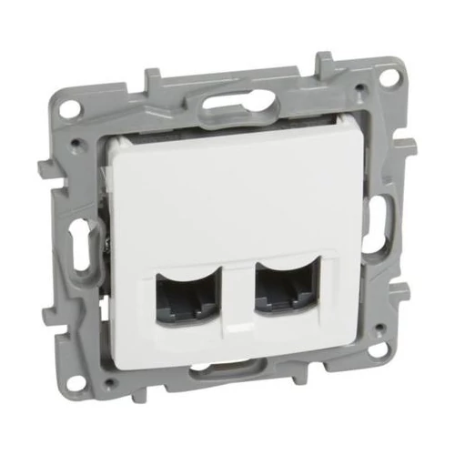 LEGRAND 764574 Niloé 2xRJ45 Cat6 UTP számítógép csatlakozó aljzat fehér