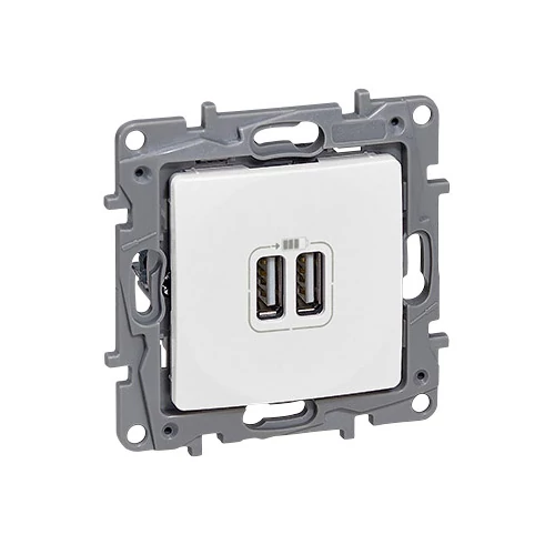 LEGRAND 764594 Niloé kettős USB töltőaljzat fehér