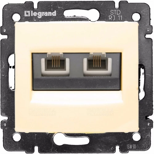 LEGRAND Valena 774339 tel csatl. krém 2RJ11