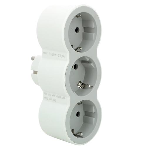 Legrand 694518 Hármas 2P+F elosztó biztonsági zsaluval, 16 A, fehér-szürke