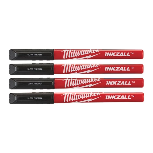 MILWAUKEE 48223164 INKZALL™ Filctoll 0,6 mm hegyű Fekete (4 darabos kiszerelés) 1 db