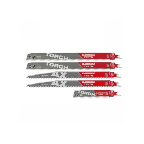 MILWAUKEE 49222206 Szablyafűrészlap készlet 5 részes karbid fogazással