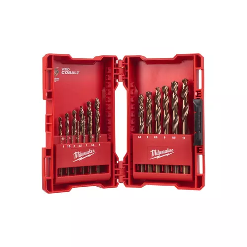 MILWAUKEE 4932352470 Csigafúró készlet 19 részes 1,0-10mm HSS-G Red Cobalt