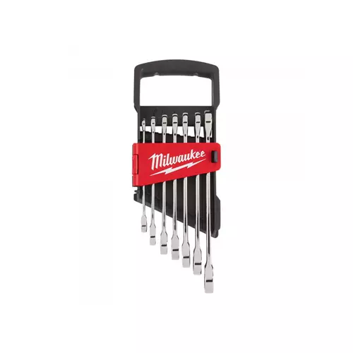 MILWAUKEE 4932464993 Racsnis csillag-villáskulcs készlet 7 részes 8 -17mm CrV