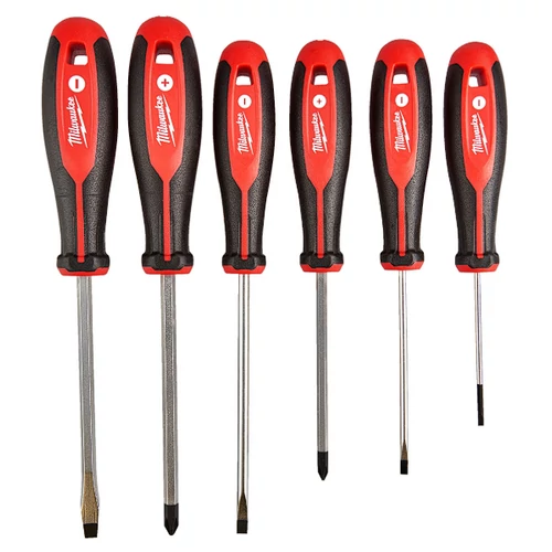MILWAUKEE 4932471807 Csavarhúzó 3 oldalú markolattal 6 részes készlet (PH1/PH2/SL3/SL4/SL5.5/SL6.5) - 1 db
