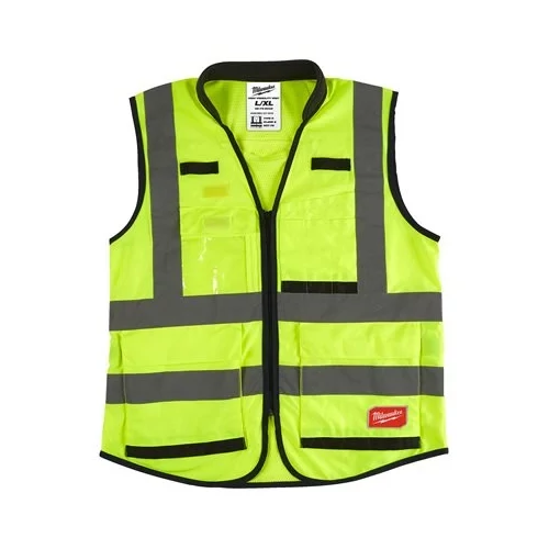 MILWAUKEE 4932471896 Prémium láthatósági mellény, sárga - L/XL