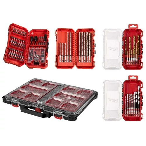 MILWAUKEE 4932499760 PACKOUT™Tartozék készlet 98 részes - Packout 1 ládában
