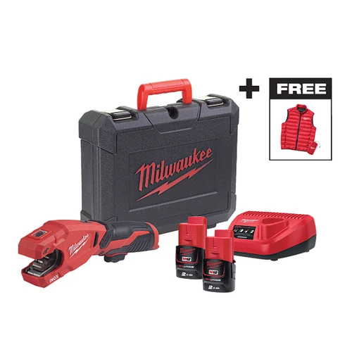 MILWAUKEE 4933499464 M12PCSSMC-202C M12™ RAPTOR™ CSŐVÁGÓ ROZSDAMENTES ACÉLHOZ SZETT