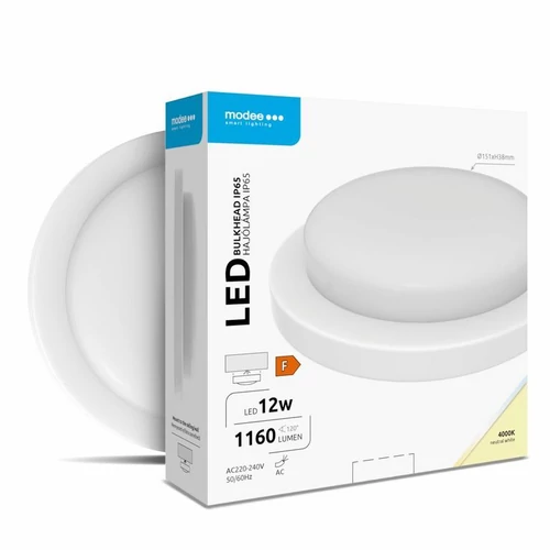 MODEE LIGHTING ML-BH4000K12WR-W LED hajólámpa kerek falonkívüli 1x 12W 1160lm 4000K IP65
