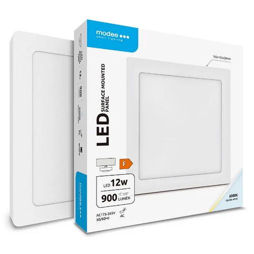 MODEE LIGHTING ML-LPS6000K12WA LED Panel Négyzet - Felszerelhető 12W 6000K (900 lumen)