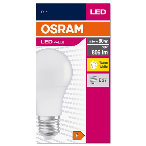 OSRAM 4052899326842 LED lámpa A60 körte A 8,5W (60W) E27 806lm 827 2700K