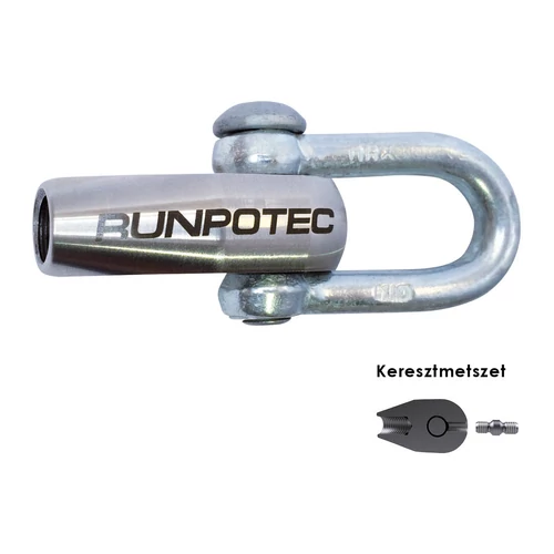 RUNPOTEC 203830 Bilincs, Kengyel Ø 12mm menettel