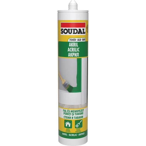 SOUDAL 154565 Akril szilikon fehér festhető 280 ml