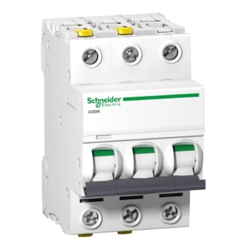 SCHNEIDER A9F04363 A9 iC60N 3P 63A C 6kA Kismegszakító