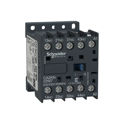 SCHNEIDER CA2KN22M7 Segédkapcsoló 2 záró, 2 nyitó, AC, 50/60 Hz
