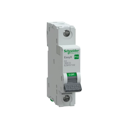 SCHNEIDER EZ9F57102 EASY9 PRO Kismegszakító 6kA, 1P, C, 2A