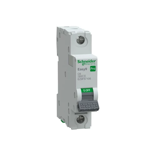 SCHNEIDER EZ9F57106 EASY9 PRO Kismegszakító 6kA, 1P, C, 6A