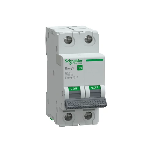 SCHNEIDER EZ9F57213 EASY9 PRO Kismegszakító 6kA, 2P, C, 13A