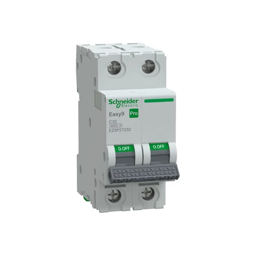 SCHNEIDER EZ9F57232 EASY9 PRO Kismegszakító 6kA, 2P, C, 32A