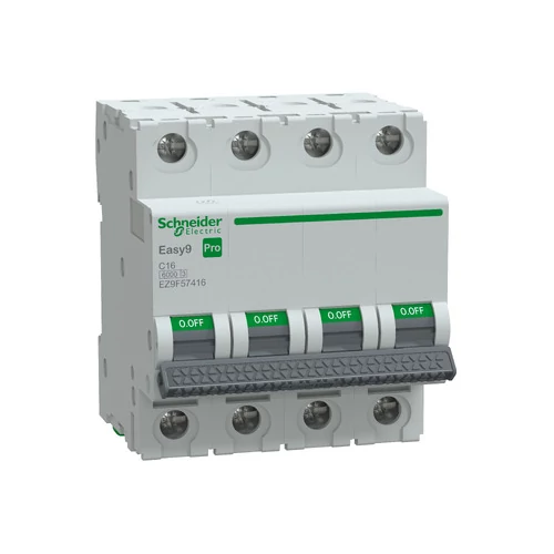SCHNEIDER EZ9F57416 EASY9 PRO Kismegszakító 6kA, 4P, C, 16A