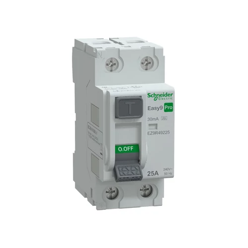 SCHNEIDER EZ9R49225 EASY9 PRO Áram-védőkapcsoló 6kA, A osztály, 2P, 25A, 30mA