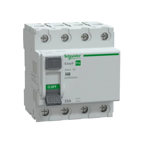 SCHNEIDER EZ9R49425 EASY9 PRO Áram-védőkapcsoló 6kA, A osztály, 4P, 25A, 30mA