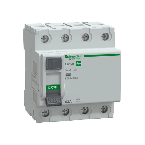 SCHNEIDER EZ9R49463 EASY9 PRO Áram-védőkapcsoló 6kA, A osztály, 4P, 63A, 30mA