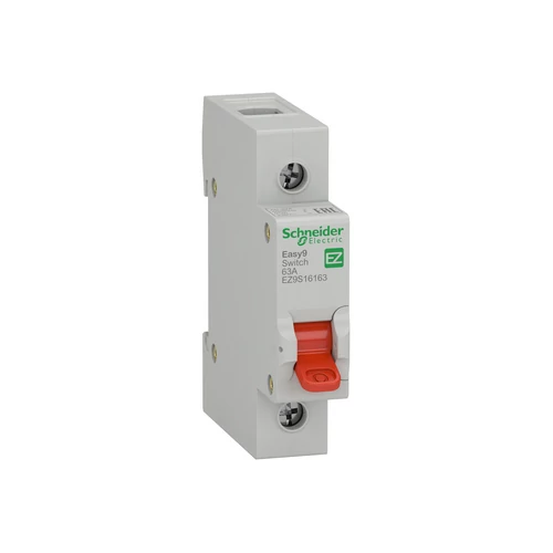 SCHNEIDER EZ9S16163 EASY9 PRO Szakaszolókapcsoló, 1P, 63A SCHNEIDER EZ9S16163 EASY9 PRO Szakaszolókapcsoló, 1P, 63A