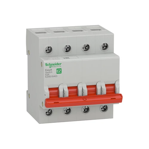 SCHNEIDER EZ9S16463 EASY9 PRO Szakaszolókapcsoló, 4P, 63A