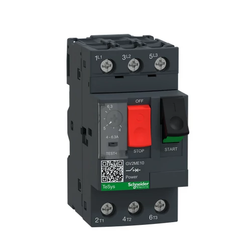 SCHNEIDER GV2ME10AP Motorvédő kapcsoló 4-6,3A SCHNEIDER GV2ME10AP Motorvédő kapcsoló 4-6,3A