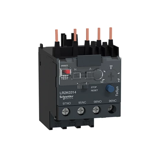 SCHNEIDER LR2K0314 Motorvédő relé (hőkioldó) 5.5-8A 1-ny 1-z ráépíthető/önállóan szerelhető TeSys