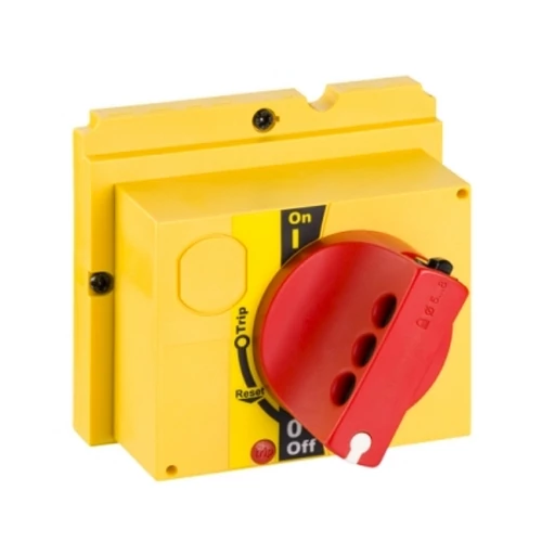 SCHNEIDER LV429339 Közvetlen kézi hajtás piros kar sárga előlap