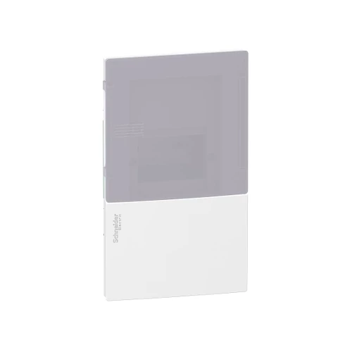 SCHNEIDER MIP22104T Kiselosztó süllyesztett átlátszó ajtó 4 modul 1 sor IP40 fehér