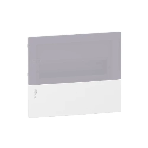 SCHNEIDER MIP22112T Kiselosztó süllyesztett átlátszó ajtó 12 modul 1 sor IP40 fehér