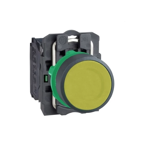 SCHNEIDER XB5AA51 Nyomógomb síkban lévő sárga komplett