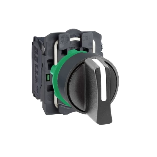 SCHNEIDER XB5AD53 Választókapcsoló 3 állású visszaugró fekete komplett