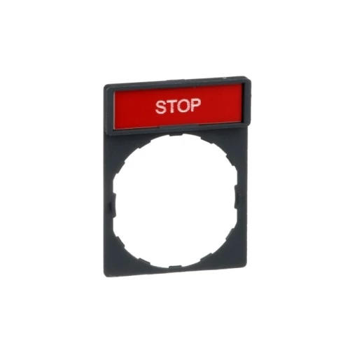 SCHNEIDER ZBY2304 Címke tartó STOP címkével SCHNEIDER ZBY2304 Címke tartó STOP címkével