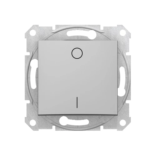 SCHNEIDER Sedna 0200160 102 2-pólusú kapcsoló aluminium süllyesztett