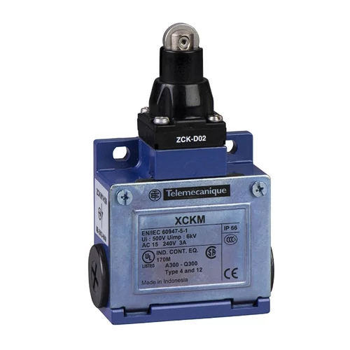 SCHNEIDER XCKM102 Végálláskapcsoló fém-tokozat 1-ny 1-z 3A/AC-15/230V IP66