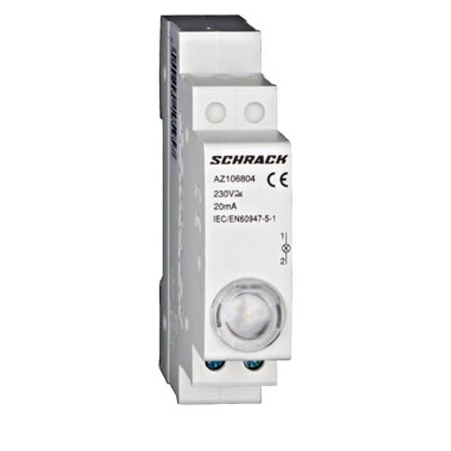 SCHRACK AZ106804 Jelzőlámpa LED-del AMPARO, fehér 230V AC SCHRACK AZ106804 Jelzőlámpa LED-del AMPARO, fehér 230V AC