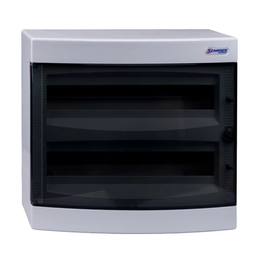 SCHRACK BK080106 Falon kívüli kiselosztó 2-soros, 36KE, átlátszó ajtó