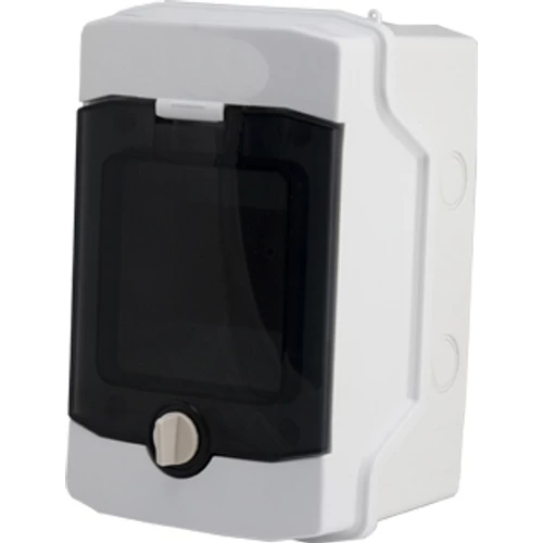 SCHRACK BK080200 Falon kívüli kiselosztó 1 soros, 4KE, átlátszó ajtó, IP65 SCHRACK BK080200 Falon kívüli kiselosztó 1 soros, 4KE, átlátszó ajtó, IP65